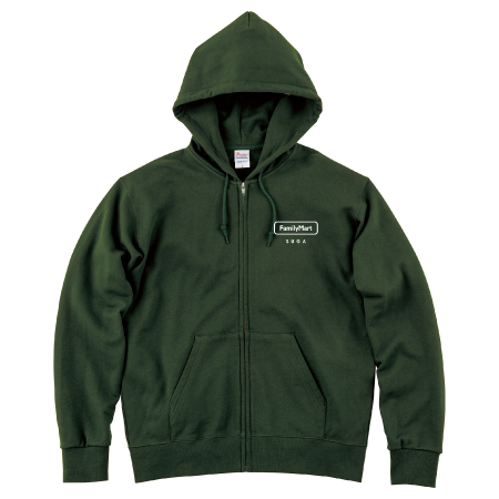 9.7oz スタンダードWフードジップパーカー【FamilyMart SUGA 柄】