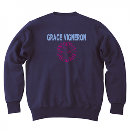 スタンダード トレーナー 183-NSC 前面プリント【GRACE_VIGNERON柄A&B】