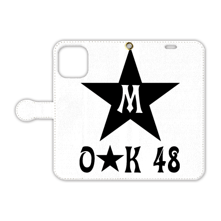 iPhone手帳型ケース【OK48_A柄】