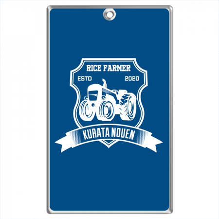 名刺型キーホルダー(ナスカン)【KURATA-NOUEN柄】