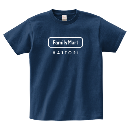 ヘビーウェイトTシャツ 085-CVT 前面プリント【FamilyMartエプロン柄】