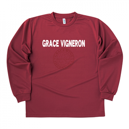 ドライ 長袖Tシャツ 304-ALT 前面プリント【GRACE_VIGNERON柄A】