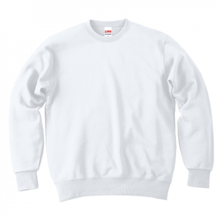 【A la mode】 背中スクウェアロゴ トレーナー ホワイト×B