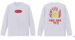 【mecara】 unofficialロゴ ロングTシャツ(ホワイト)