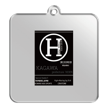 【Rider-HAKU】キーホルダー(正方形)