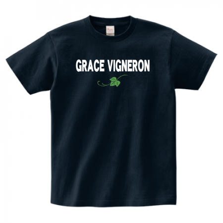 ヘビーウェイトTシャツ 085-CVT 前面プリント【GRACE_VIGNERON柄B】