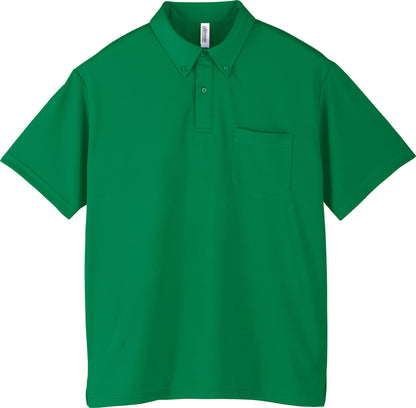[Plus-1] 331-ABP 4.4oz Dry Button Down Polo Shirt SS-M