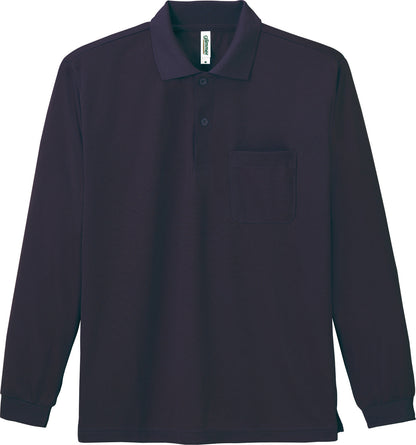 [Plus-1] 335-ALP 4.4oz Dry Long Sleeve Polo Shirt (Poke SS~L