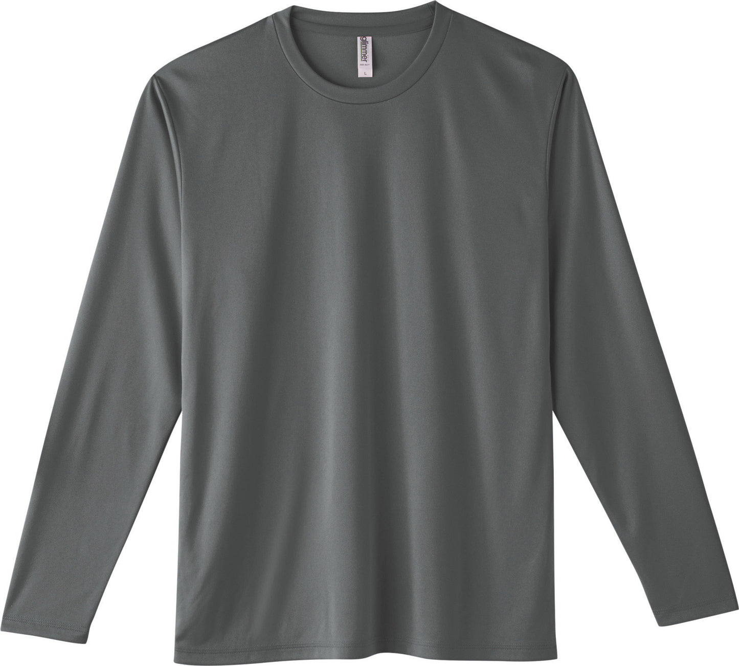 [Plus-1] 352-AIL 3.5oz Interlock Dry Long Sleeve T-shirt