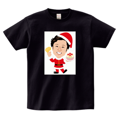 ヘビーウェイトTシャツ 085-CVT 前面プリント【クリスマスのぼり柄】