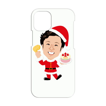 iPhoneハードカバーケース【クリスマスのぼり柄】