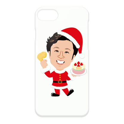 iPhoneハードカバーケース【クリスマスのぼり柄】