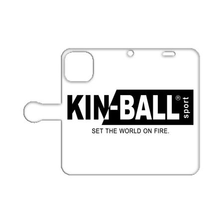 iPhone notebook type case [KINBALL-SETTHE (for children) pattern] 