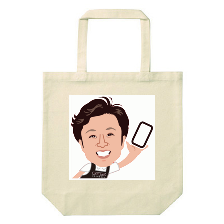 Canvas tote bag (M) 778-TCC Single-sided print [Famipay pattern] 