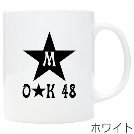 One point mug cup [OK48_A pattern] 