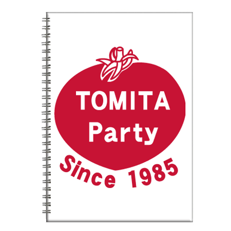 Ring notebook B5 [TOMITA Party pattern] 