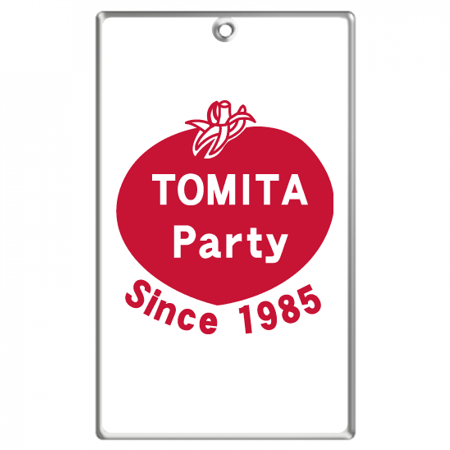名刺型キーホルダー（ナスカン）【TOMITA Party柄】