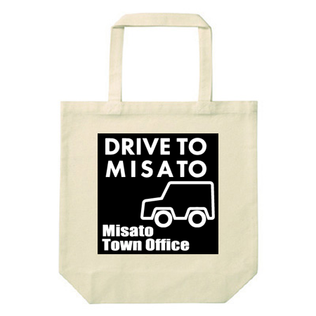 Canvas tote bag (M) 778-TCC single-sided print [Drive to Misato2 pattern] 
