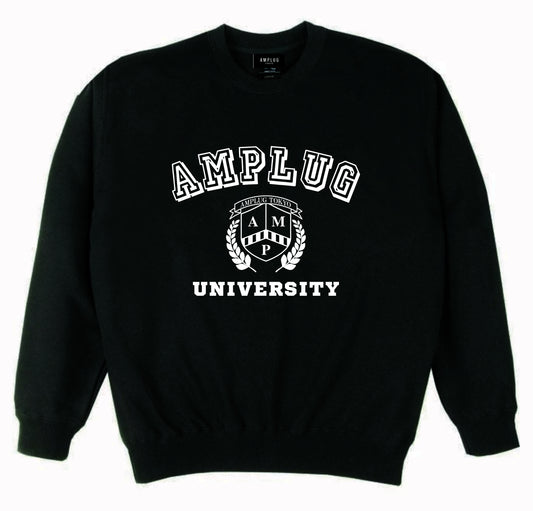 【AMPLUG TOKYO】UNIVERSITY set up sweatshirt(black)