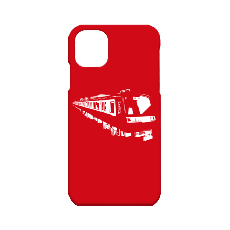 iPhone hard cover case [train pattern] 