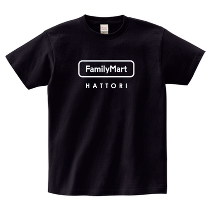 Heavyweight T-shirt 085-CVT Front print [FamilyMart apron pattern] 