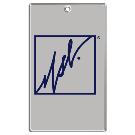 Business card type key holder (Eggplant) [MSC pattern] 