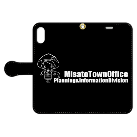 iPhone notebook type case [Drive to Misato pattern] 