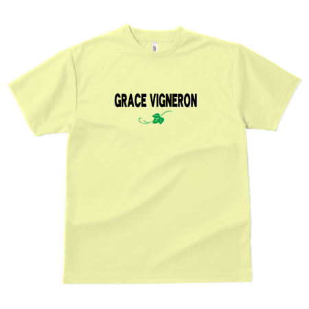 Dry T-shirt 300-ACT front print [GRACE_VIGNERON pattern B] 
