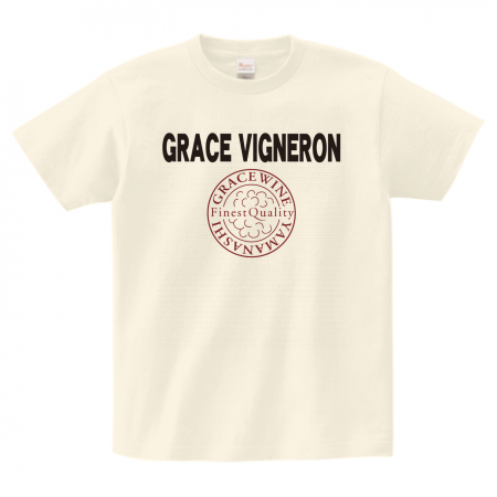 Heavyweight T-shirt 085-CVT Front print [GRACE_VIGNERON pattern A] 