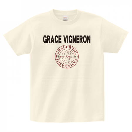 ヘビーウェイトTシャツ 085-CVT 前面プリント【GRACE_VIGNERON柄A】