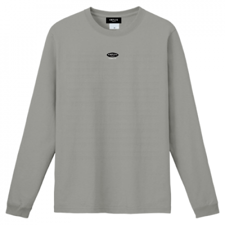 [AMPLUG TOKYO] circle "weightless life" long sleeve T-shirt (gray)