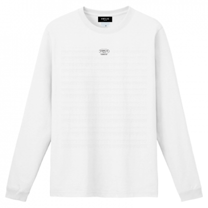 [AMPLUG TOKYO] circle " weightless life " long sleeve T-shirt (white)
