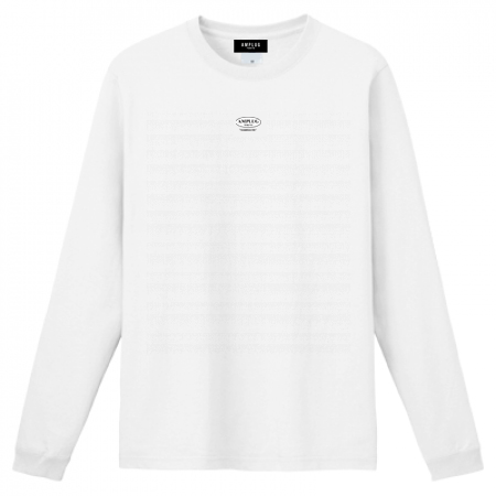 [AMPLUG TOKYO] circle " weightless life " long sleeve T-shirt (white)