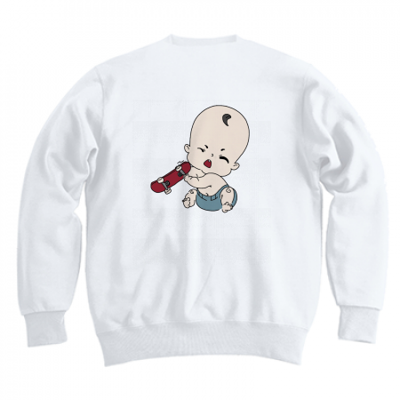 [112] Baby sweatshirt (white)
