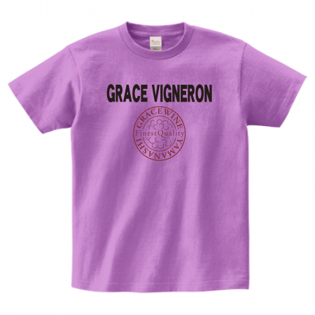 ヘビーウェイトTシャツ 085-CVT 前面プリント【GRACE_VIGNERON柄A】