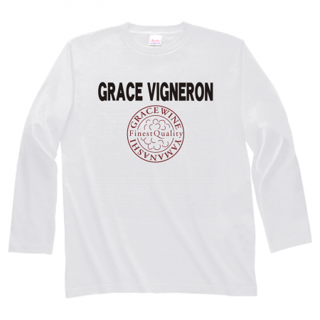 Heavyweight long sleeve T-shirt 102-CVL Front print [GRACE_VIGNERON pattern A] 