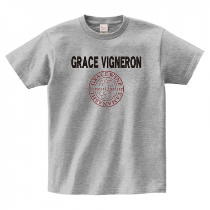 ヘビーウェイトTシャツ 085-CVT 前面プリント【GRACE_VIGNERON柄A】