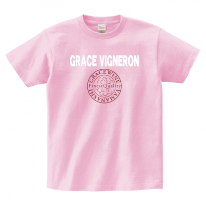 ヘビーウェイトTシャツ 085-CVT 前面プリント【GRACE_VIGNERON柄A】