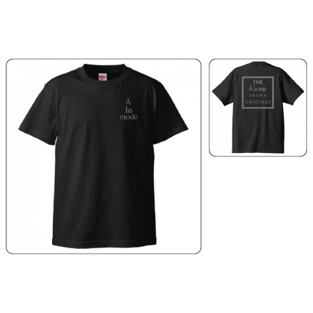 [A la mode] Logo T-shirt Front ✕ Back Black