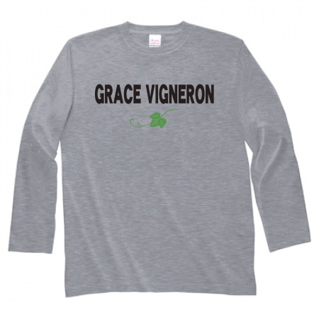 Heavyweight long sleeve T-shirt 102-CVL Front print [GRACE_VIGNERON pattern B] 