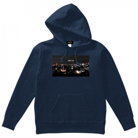 【AMPLUG TOKYO】   " scenery of the winners " fooded sweatshirt(navy)