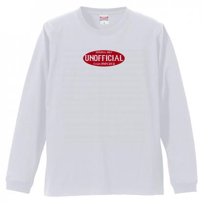 [mecara] unofficial logo long T-shirt (white)