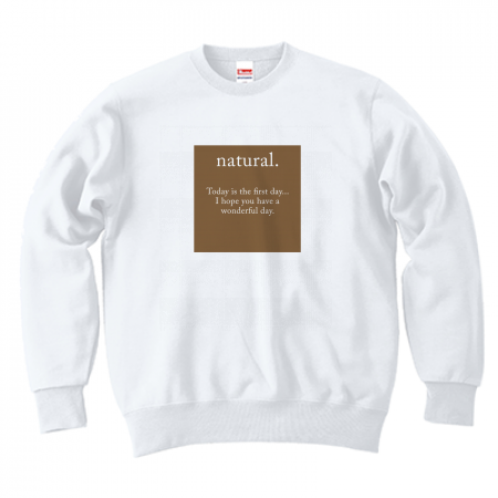 [Lumière.] Natural Sweatshirt (White)