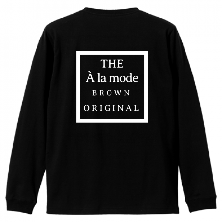 【A la mode】  背中スクウェアロゴTシャツ　ブラック