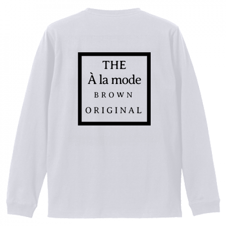 【A la mode】  背中スクウェアロゴTシャツ　ホワイト