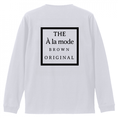 [A la mode] Back Square Logo T-shirt White