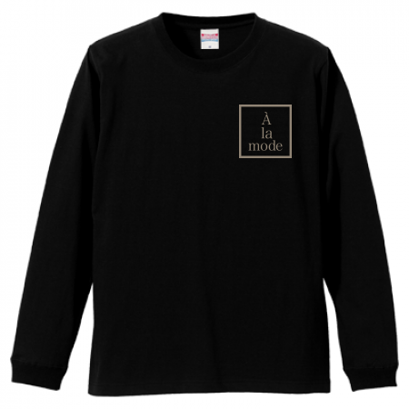 [A la mode] Left Chest Square Logo T-shirt Black