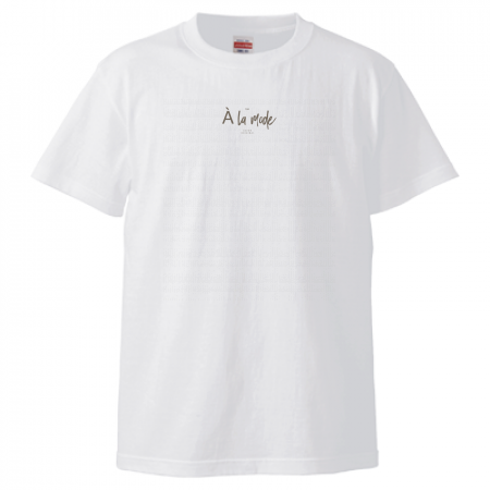 [A la mode] Central Logo T-shirt White