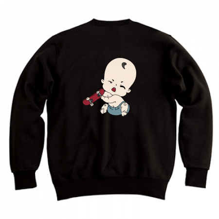 [112] Baby sweatshirt (black)