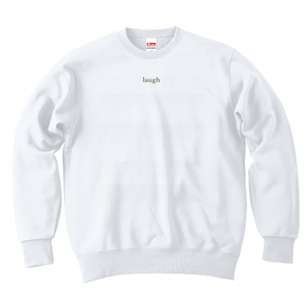 [Lumière.] laugh sweatshirt (white)